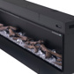 Dimplex 86" Opti-myst Linear Electric Fireplace w/Adj full color flame and Connect App control. (OLF86-AM)